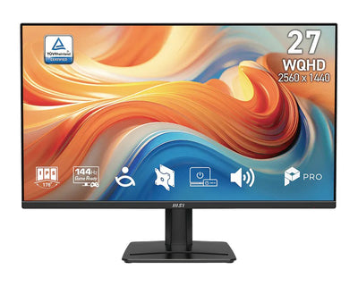 MSI 68,6CM 27 (2560X1440) Pro MP275QDE E14 16:9 Wqhd IPS 1MS 144HZ HDMI DisplayPort VESA Speaker Black — image 1