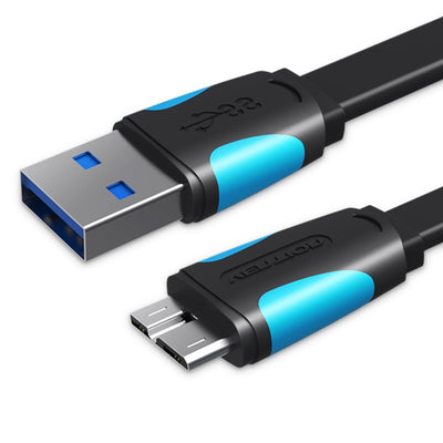 Vention USB Cable 3.0 VAS-A12-B100 Microusb Male USB Male 1M Blue And Black — image 1