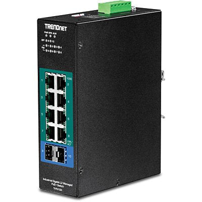 Trendnet TI-PG102I Switch Gestionado L2 Gigabit Ethernet (10/100/1000) Black Energía Sobre Ethernet (PoE)