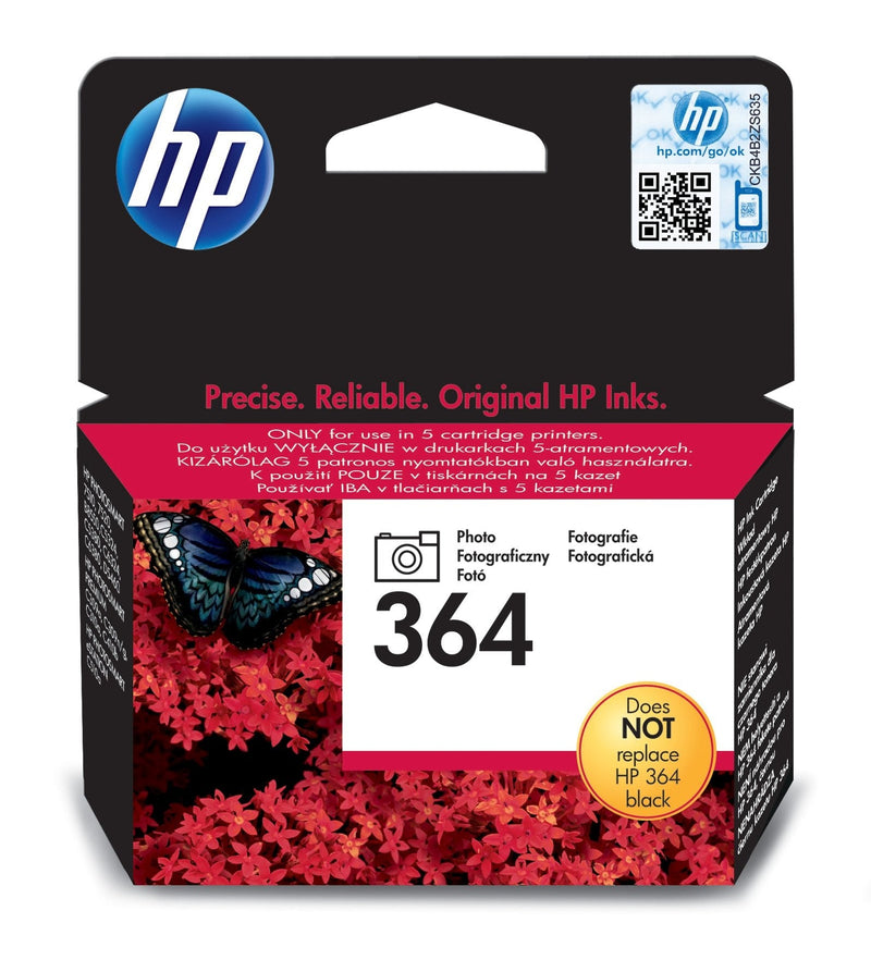 HP Ink 364 CB317EE Photo Black 3ML B8550 D5460 C6380 C5380