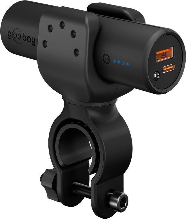 Goobay Bike Power Bank 5.0 Black 5.000MAH, Power Delivery, Charging Fast 60656