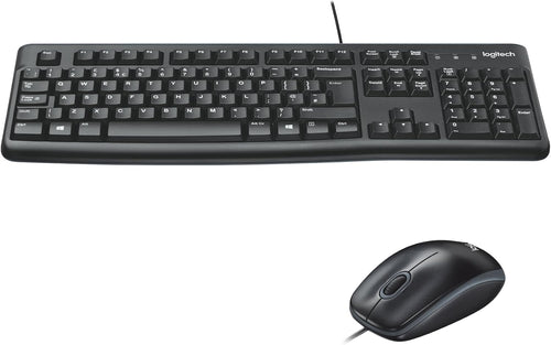 Logitech Keyboard Spanish + Mouse MK120 USB Black - 920-002550 — image 1