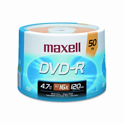 Maxell Dvd + R 4.7GB 50 Pieces