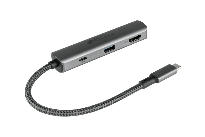 Hub Alcasa HUB-C002A Interfaz USB Type-c 5000 Mbit/S Antracita