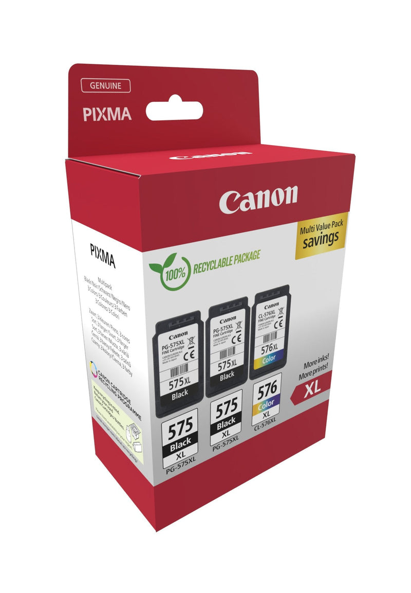 Canon PG-575XL/CL-576XL Multipack 3 Cartridges Ink Originales - 5437C004