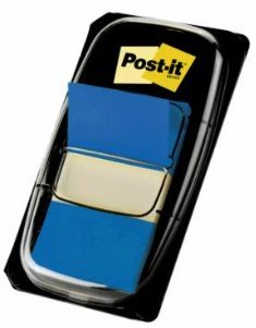 3M Marcador Index Medium Post-it Dispensador 50 Units Blue — image 1
