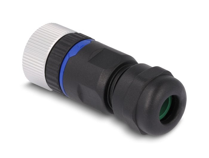 Delock 60538 M12 Connector Codificado a 8 Pines Female Assembly With Connection Screw