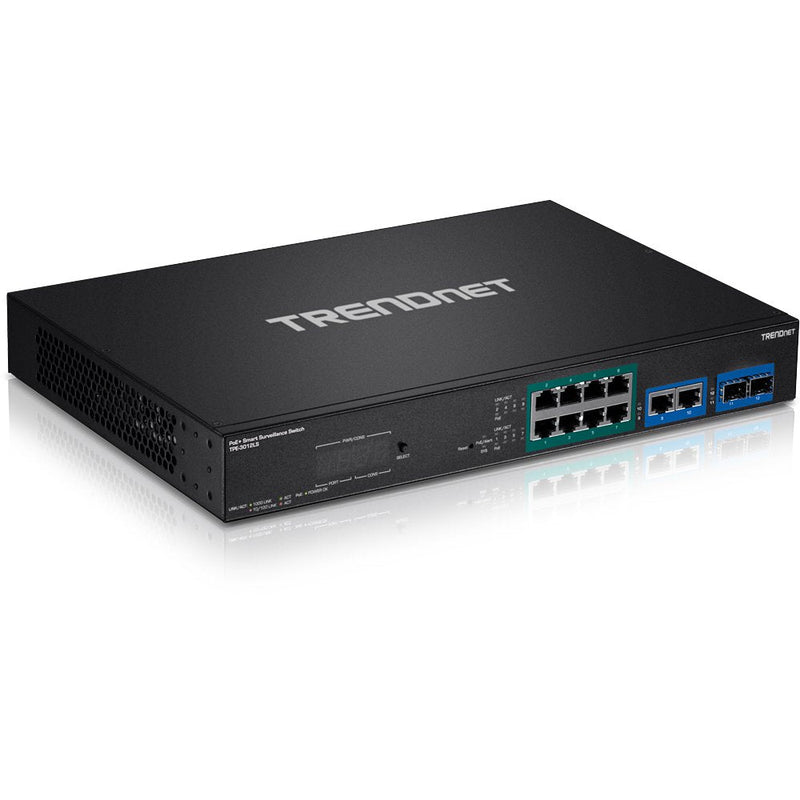 Trendnet TPE-3012LS Switch Gestionado Gigabit Ethernet (10/100/1000) Black 1U Energía Sobre Ethernet (PoE)