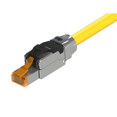 Roline S FTP- Pimf- Network Cable KAT.8 Class I Lsoh Massivdraht Yellow 1M — image 1