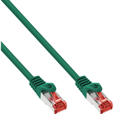Inline Network Cable S/FTP Pimf CAT.6 250MHZ Cobre Libre Halógenos Green 1M — image 1