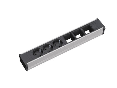 Bachmann 912.006 Base Múltiple 3 Salidas AC Black Silver Power Strip 3 Salidas Ac, Black Silver — image 1