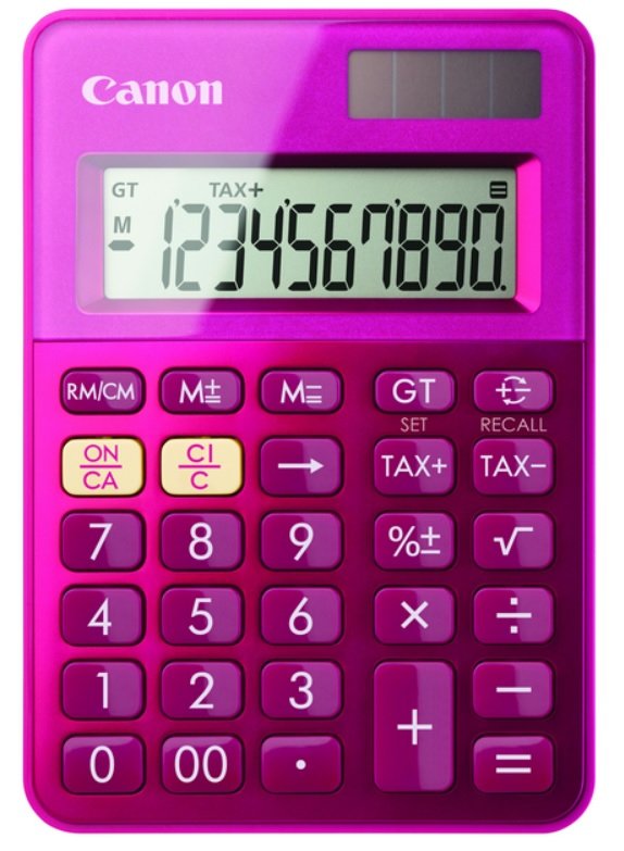 Canon LS-100K Calculator Desk Básica Pink