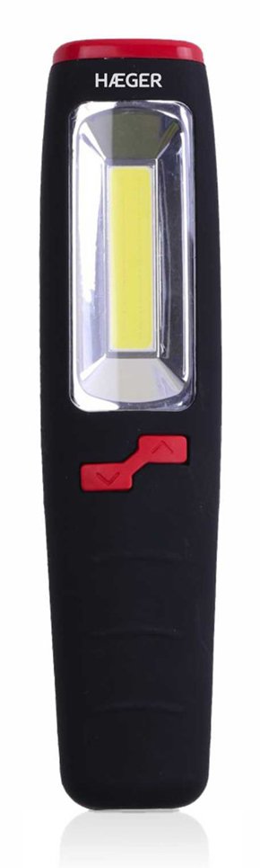 Haeger Long LED - Linterna With 3WCOB + 7LED Power - 2 Switches Función Turbo, Cuchilla Titanio 5,4CM, Pie Ace — image 1