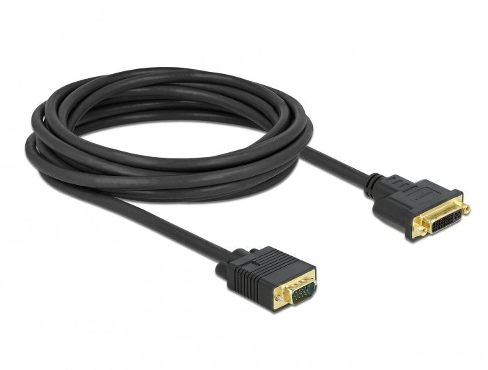Delock Cable DVI 24 + 5 Female a VGA Male 5M