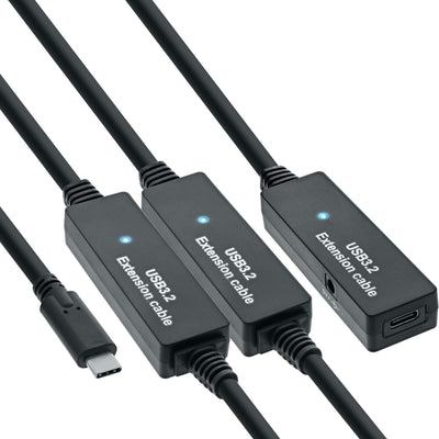 Inline® USB 3.2 GEN.1 Active Extension, USB-C Male a USB-C Female 15M — image 1
