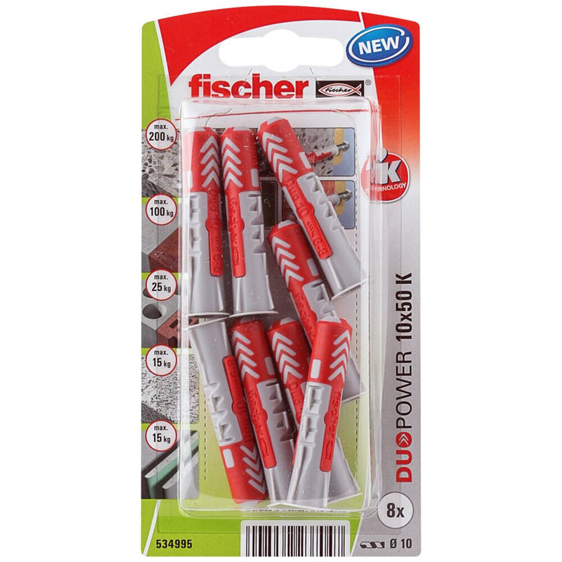 Fischer Blister 8 Tacos Duopower Ø10X50MM 534995
