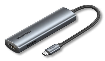 Vention Docking USB Type-c Tglhb 1x USB Type-c 2x USB 1x HDMI 4K 1x USB Type-c Pd Grey — image 1