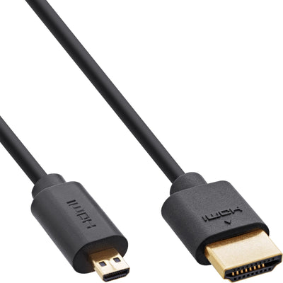 Inline Cable Slim Ultra High Speed HDMI Am/Dm (micro) 8K4K Black 0,3M — image 1