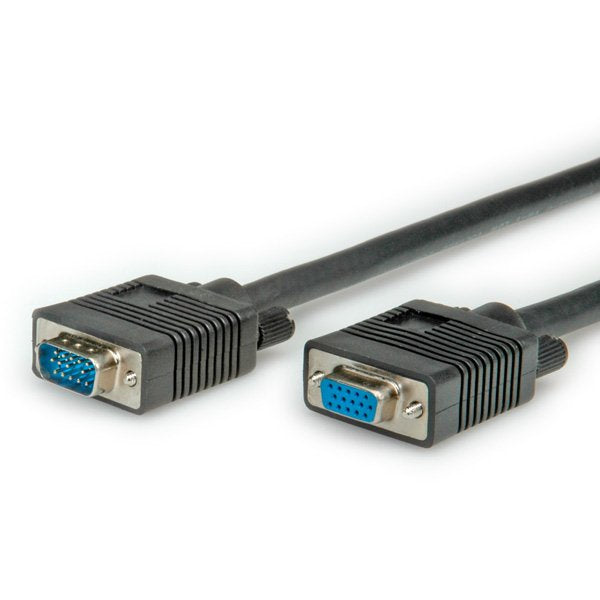 Roline VGA-cable HD15 St - Bu 10M
