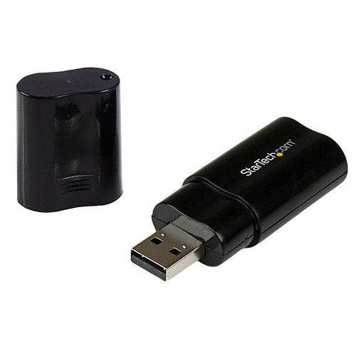 StarTech.com Card Sound Stereo USB External Adapter Convertidor Black Card Sound Stereo USB 2.0 P/N: MU15M — image 1