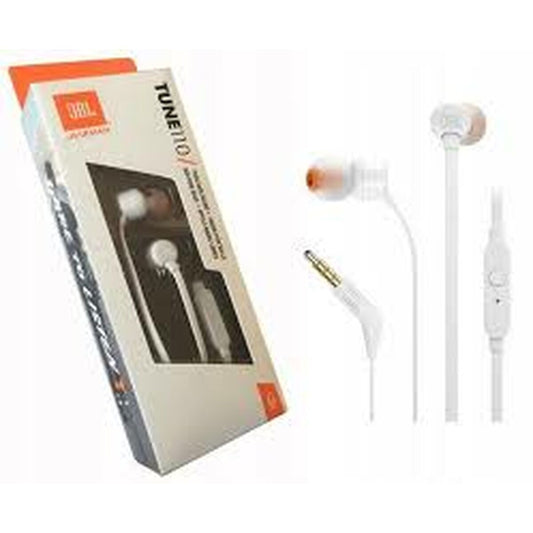 Jbl Headphones With Microphone Jbl T110 White