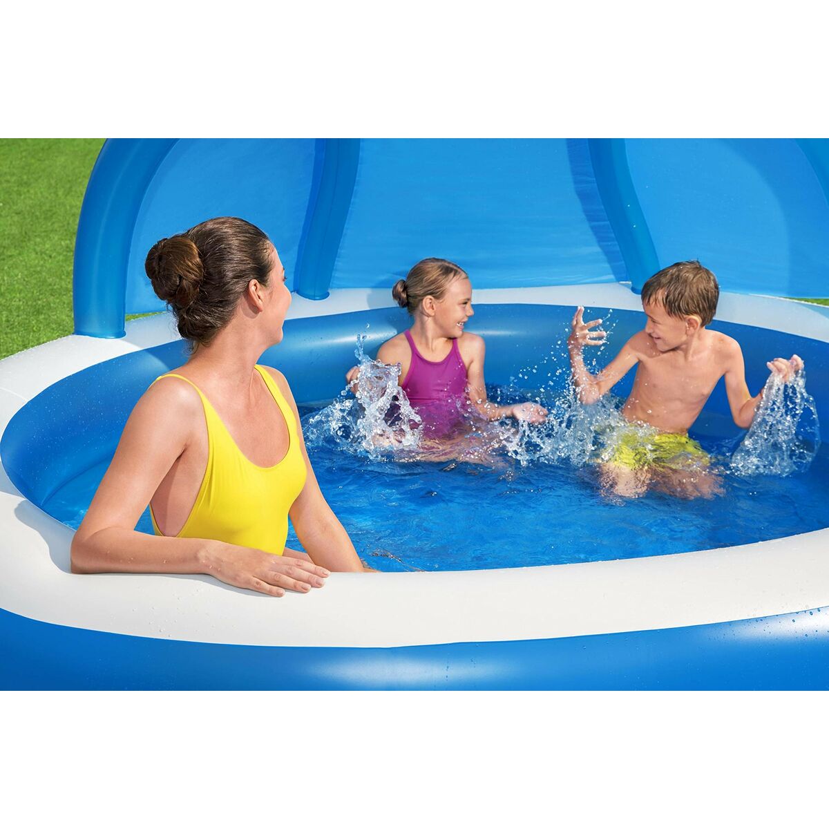 Bestway Inflatable Paddling Pool For Children Bestway Multicolour 241 X 241 X 140 Cm