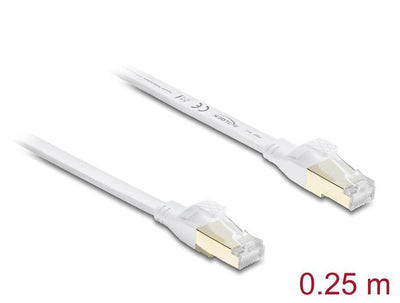 Delock RJ45 Tape Plana Network Cable CAT.8.1 U FTP 40Gbps, 0,25M — image 1