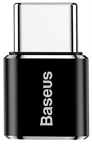Baseus Adapter USB-C Male a Microusb Female 2.4A, Black — image 1