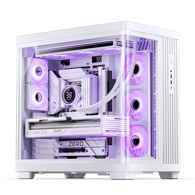 Jonsbo PC Case TK-4 Midi-tower, Atx, Tempered Glass - White — image 1