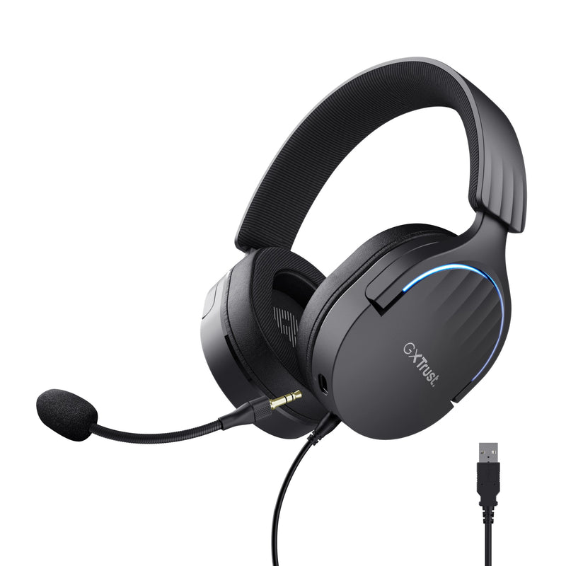 Trust Headphones Gaming With Microphone Gaming Gxt 490 Fayzo USB 2.0