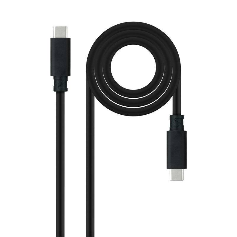 Nanocable USB Cable 3.2 GEN2X2 - 20Gbps - 5A/100W - 4K/60HZ - USB-C/M-usb-c/M - 3M - Black