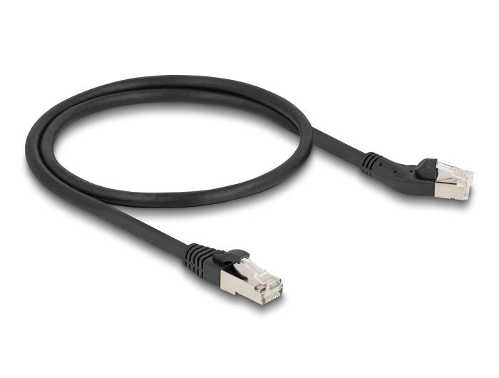 Delock RJ45 Network Cable CAT.6A S/FTP Machoa Male Gerade 0,5M Black