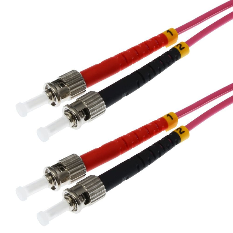 Helos Lwl Network Cable St/St Duplex 50/125?M OM4 Erikavioletat 2,0M