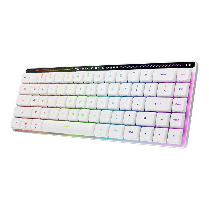 ASUS Teclado German Rog Falchion Rx Low Profile USB + RF Inalámbrico + Bluetooth Qwertz Blanco