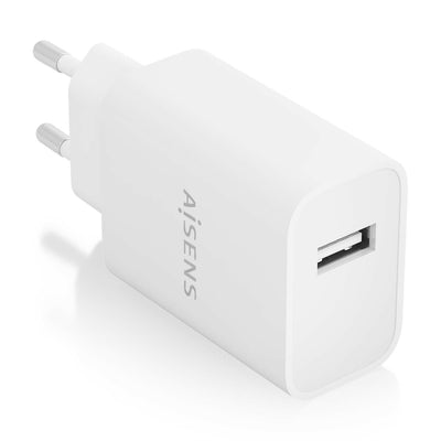 Aisens Charger USB 10W High Eficiencia, 5V/2A, White — image 1