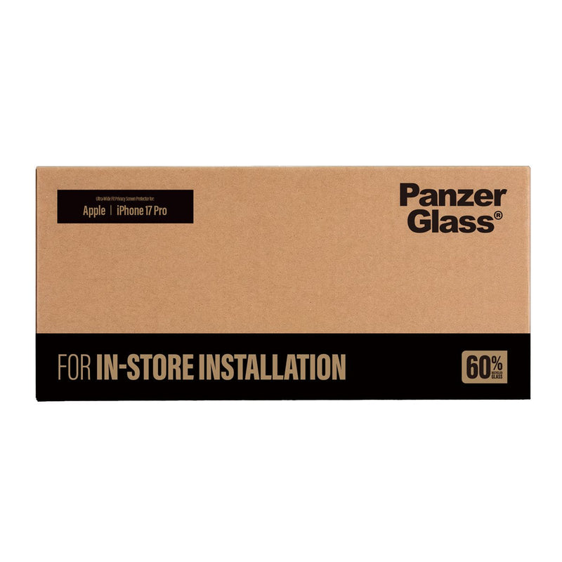Panzerglass ® 2-WAY Privacy Screen Protector Iphone 17 Pro Ultra-wide Fit Fastfit Installation Machine, Apple