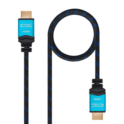 Nanocable HDMI Cable V2.0 Male a HDMI V2.0 Male 0.50M - 4K@60HZ 18Gbps - High Speed - Recubierto Nylon Trenzad — image 1