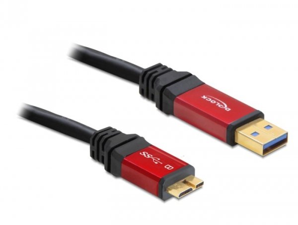 Delock USB Cable 3.0 Typ-a Male USB 3.0 Typ Micro-b Male 2M Premium