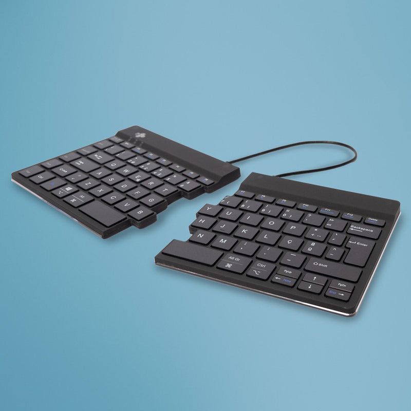 R-go Split Break Keyboard, QWERTY (pt), Bluetooth, Black