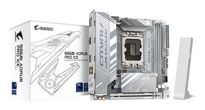 Gigabyte Motherboard B860I Aorus Pro Ice, White — image 1