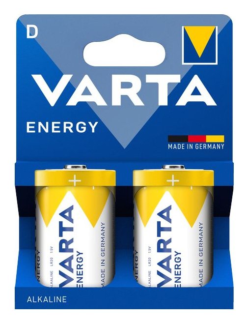 Varta Blister Batteries Alcalinas Energy LR20 D 2 Batteries