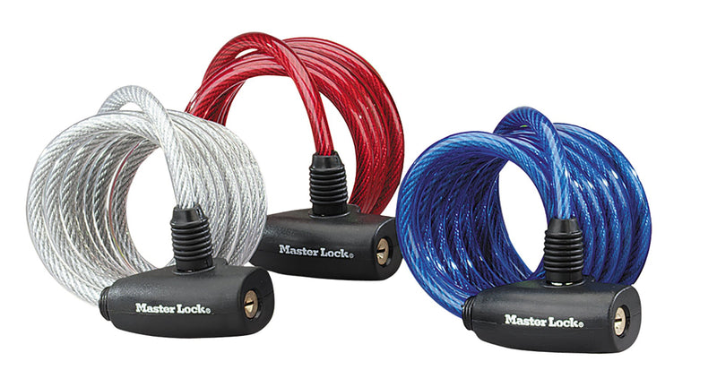 3X1 Master Lock 8MM Cable Lock 8127EURTRI
