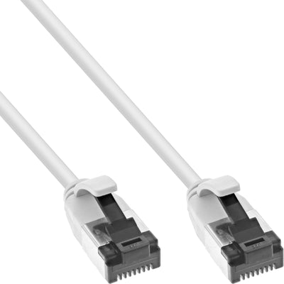 Inline® Network Cable Slim, U/FTP, CAT.8.1, Tpe Halogen-free, White 0.5M — image 1