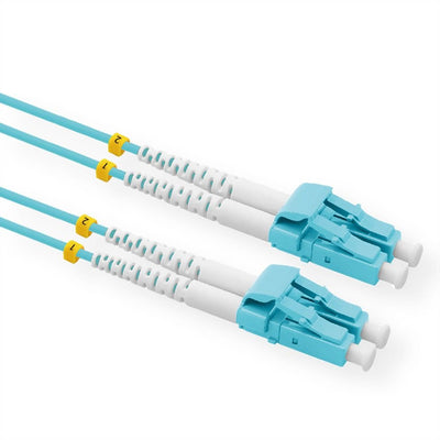 Value Lwl-cable 50 125M OM3, Lc Lc, Low-loss-stecker, Trkis, 15M — image 1