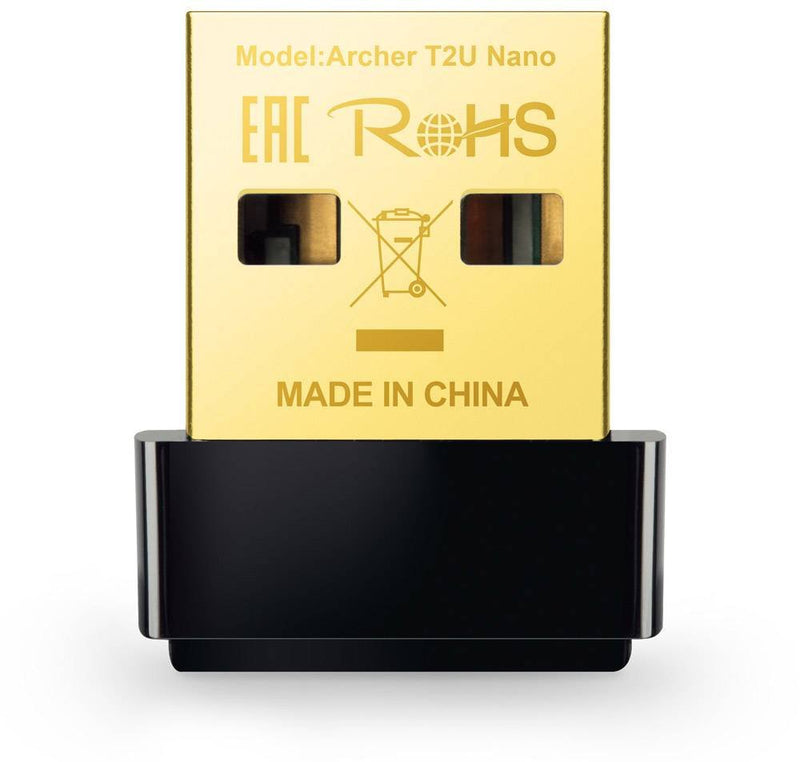 TP-Link Archer T2U Nano Adapter Wi-Fi USB Wireless Dual Band AC600