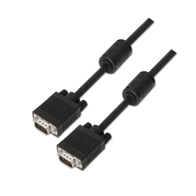 Aisens Cable Svga With Ferrita - HDB15/MACHO-HDB15/Male - 10M - Black — image 1