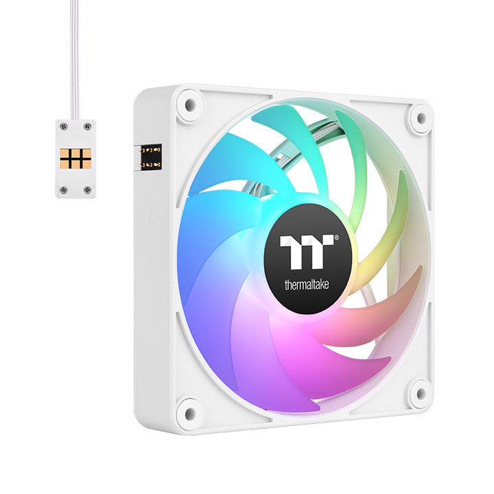 Thermaltake Fan PC CT140 Ex ARGB Sync Refrigeración PC, Fan White Paquete 3 CL-F191-PL14SW-A