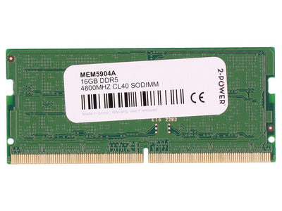 2-POWER Memory SODIMM 16GB DDR5 4800MHZ CL40 SODIMM MEM5904A — image 1