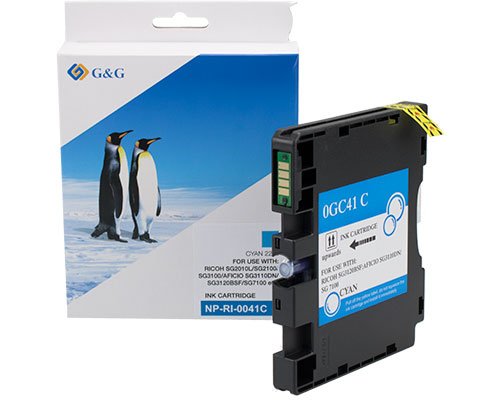 G&g Ink Compatible Ricoh GC41C/ 405766 Xl-cyan
