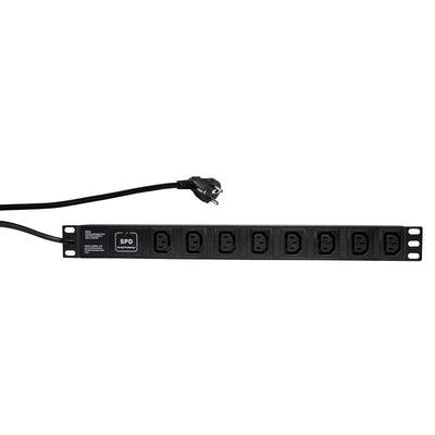 Logilink PDU8A01 Unit Distribución Energía (pdu) 1U Black 8 Salidas AC — image 1